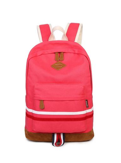 Japan and South Korea shoulders backpack color stripe shoulder bag Japan and South Korea shoulders backpack color stripe shoulder bag