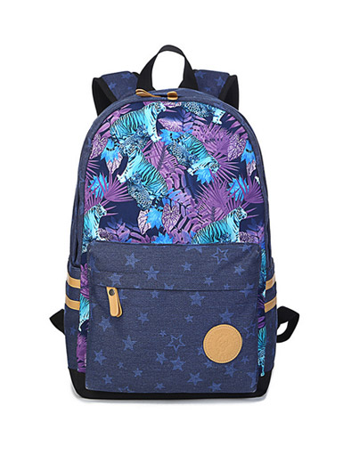 The new double shoulder bag travel star printing