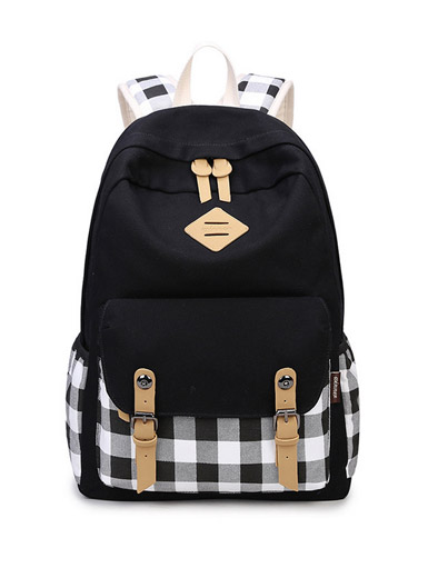 Canvas lattice-style backpack Canvas lattice-style backpack