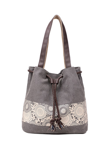 Canvas fashion printing leisure shoulder bag Canvas fashion printing leisure shoulder bag
