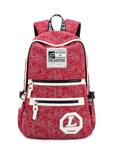 Burst printing canvas shoulder bag travel backpack Burst printing canvas shoulder bag travel backpack
