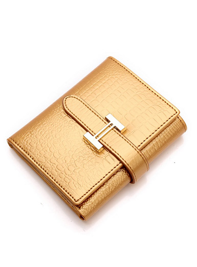 Leather Mini Handle with H buckle purse