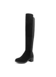 Knee round matte stretch with high boots