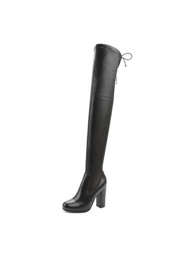 The new fall and winter long heel thick knee with knee stretch boots The new fall and winter long heel thick knee with knee stretch boots