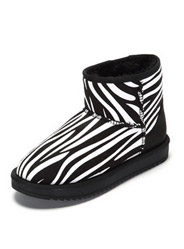 Daphne winter new flat fashion personality zebra snow boots