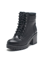 Daphne Winter Women Round Head with Lace-up Martin Martin Boots