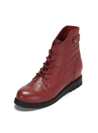 Daphne comfortable leather fashion lace with short tube inside increased Martin boots Daphne comfortable leather fashion lace with short tube inside increased Martin boots
