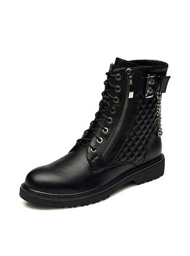 Daphne tide female boots British round head with zipper Martin boots Daphne tide female boots British round head with zipper Martin boots