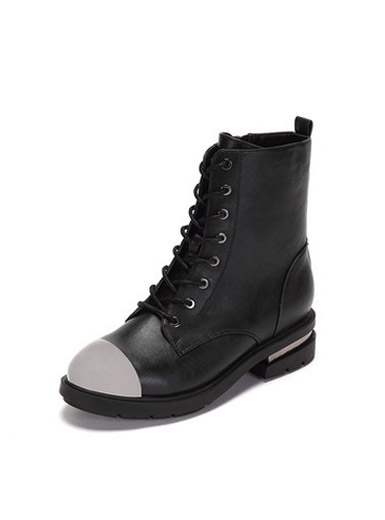 Vivifleurs fashion hit color Martin boots British style with a side with boots Vivifleurs fashion hit color Martin boots British style with a side with boots