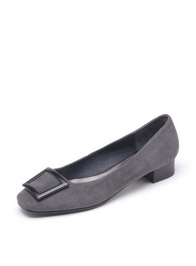 Daphne simple side buckle with low-cut sheepskin real leather flat-bottomed shoes Daphne simple side buckle with low-cut sheepskin real leather flat-bottomed shoes
