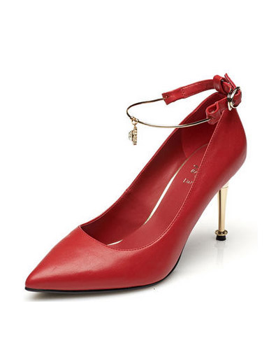 Daphne new fashion metal decorative buckle shallow mouth super high with shoes Daphne new fashion metal decorative buckle shallow mouth super high with shoes