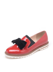Daphne fashion patent leather low-heeled shoes in the mouth of women's shoes