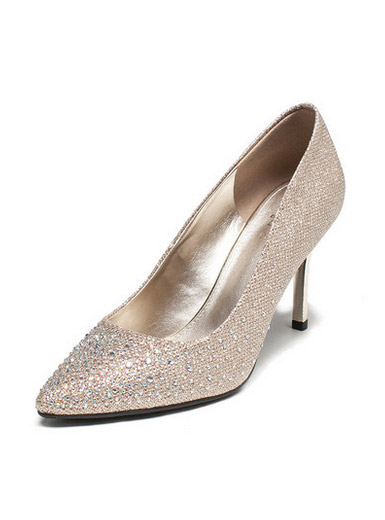 Daphne new pointed shallow mouth women's singles shoes wedding shoes shiny diamond high heels Daphne new pointed shallow mouth women's singles shoes wedding shoes shiny diamond high heels