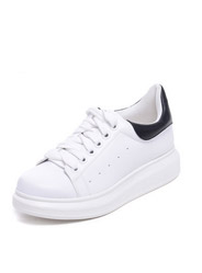 Daphne new round head inside the high PU shoes with deep casual shoes