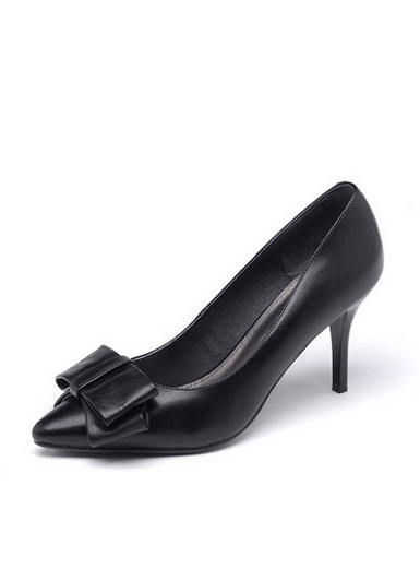 Daphne new leather pointed shallow mouth thin with high-heeled shoes