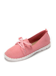 Daphne spring and summer new comfortable flat shoes casual round head with breathable sets of single-foot shoes