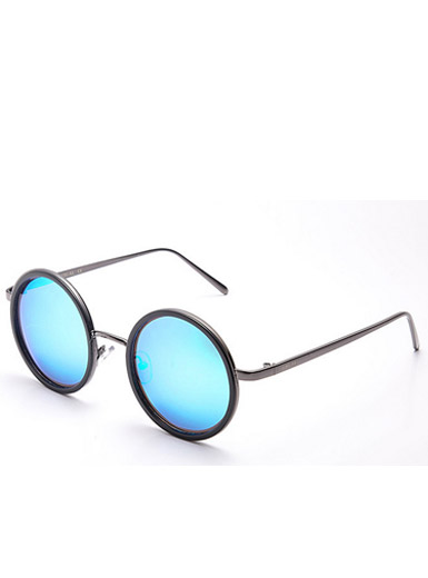 Round sunglasses men and women universal retro round box polarized sunglasses