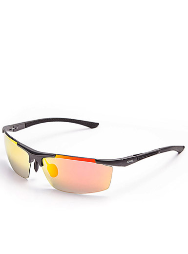 Men 's new aluminum - magnesium clip leisure sports color film polarized sunglasses Men 's new aluminum - magnesium clip leisure sports color film polarized sunglasses