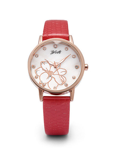 YILI Korean version of the water-resistant female table fashion printing dial KMS movement quality alloy YILI Korean version of the water-resistant female table fashion printing dial KMS movement quality alloy