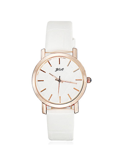 Small incense wind white gold strap waterproof fashion ladies watch Small incense wind white gold strap waterproof fashion ladies watch