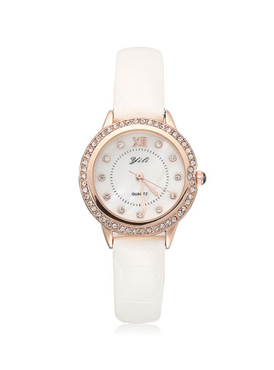 YILI Korean simple and elegant small dial exquisite diamond-studded diamond watch YILI Korean simple and elegant small dial exquisite diamond-studded diamond watch