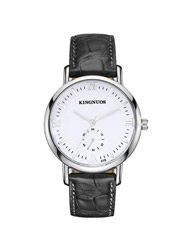 Kingnuos couple waterproof quartz retro belt fashion watch